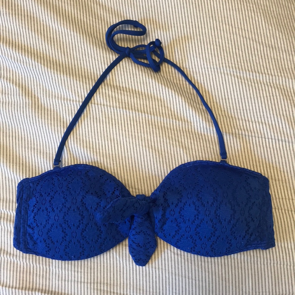 Blue Bikini Top